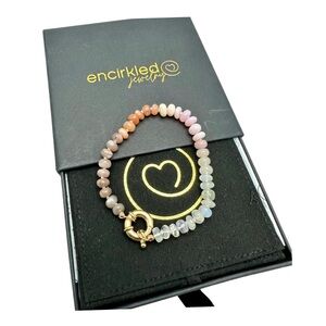 Encirkled Cashmere Rainbow Bracelet 7.5” - 14k Hardware